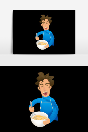 卡通做饭图片
