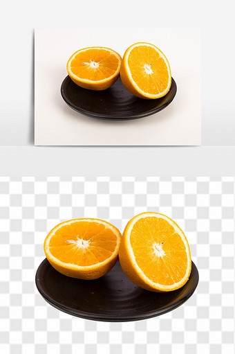 新鲜高清进口橙子香橙精品水果元素食品素材图片