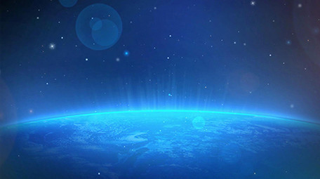 唯美地球蓝光动态背景素材