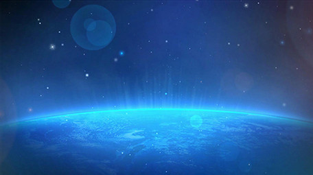 唯美地球蓝光动态背景素材