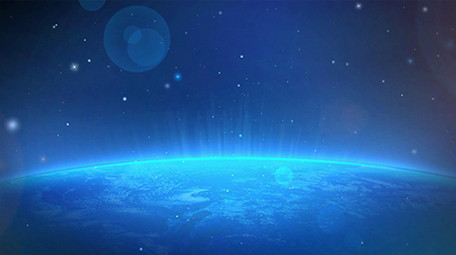 唯美地球蓝光动态背景素材