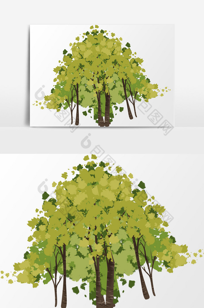 树木插画图片图片