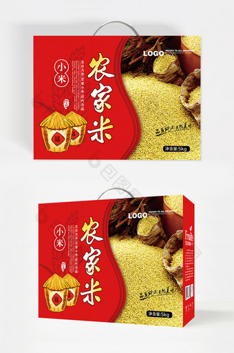 中国风小米月子米包装图片