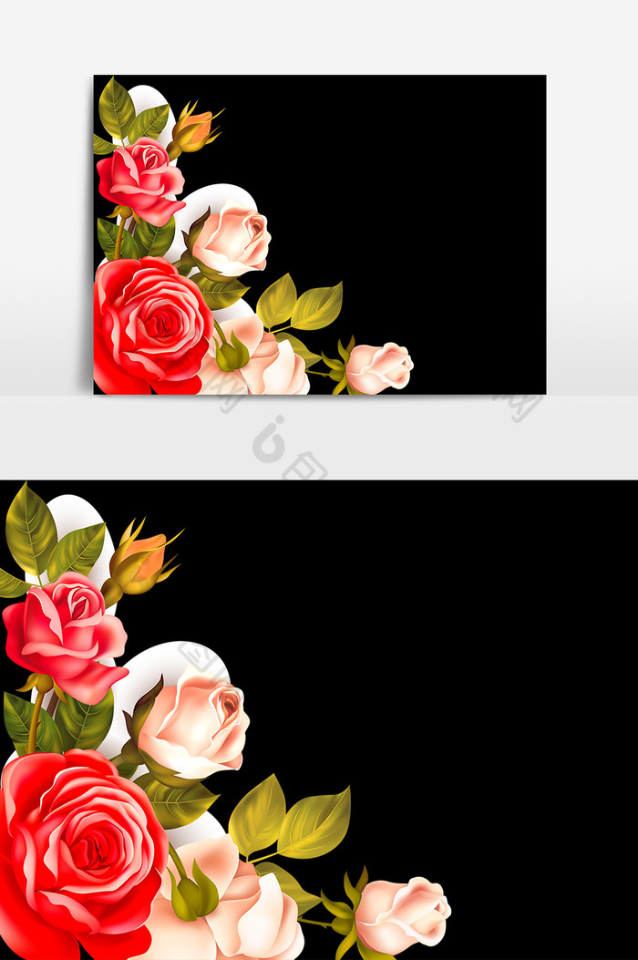 玫瑰花叶子图片图片