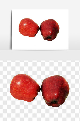 多汁香甜苹果蛇果水果元素图片