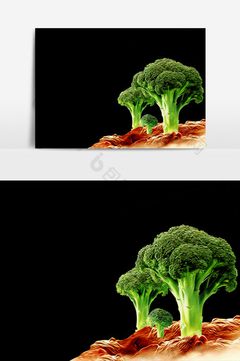 绿色蔬菜元素素材图片