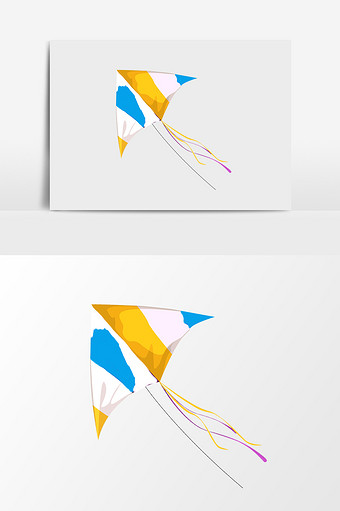 水彩手绘风筝素材图片