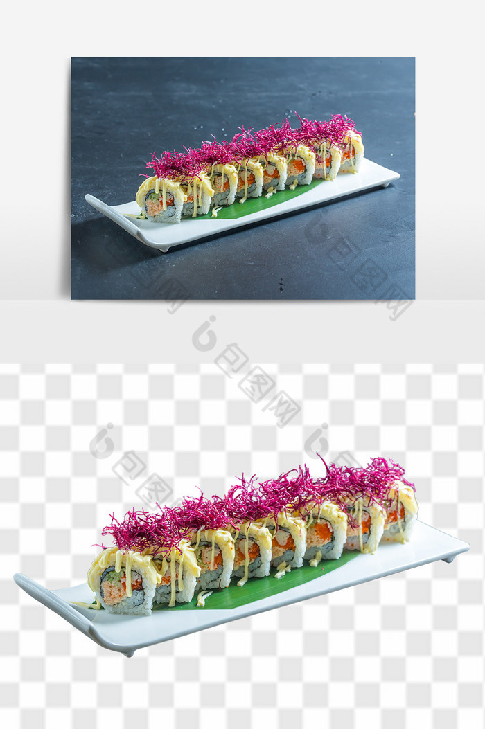日式三色寿司料理图片图片