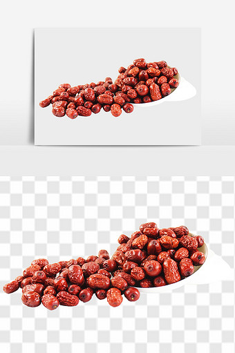 好吃的干果红枣设计素材图片