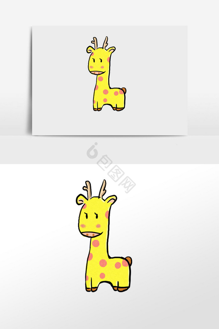 长颈鹿插画