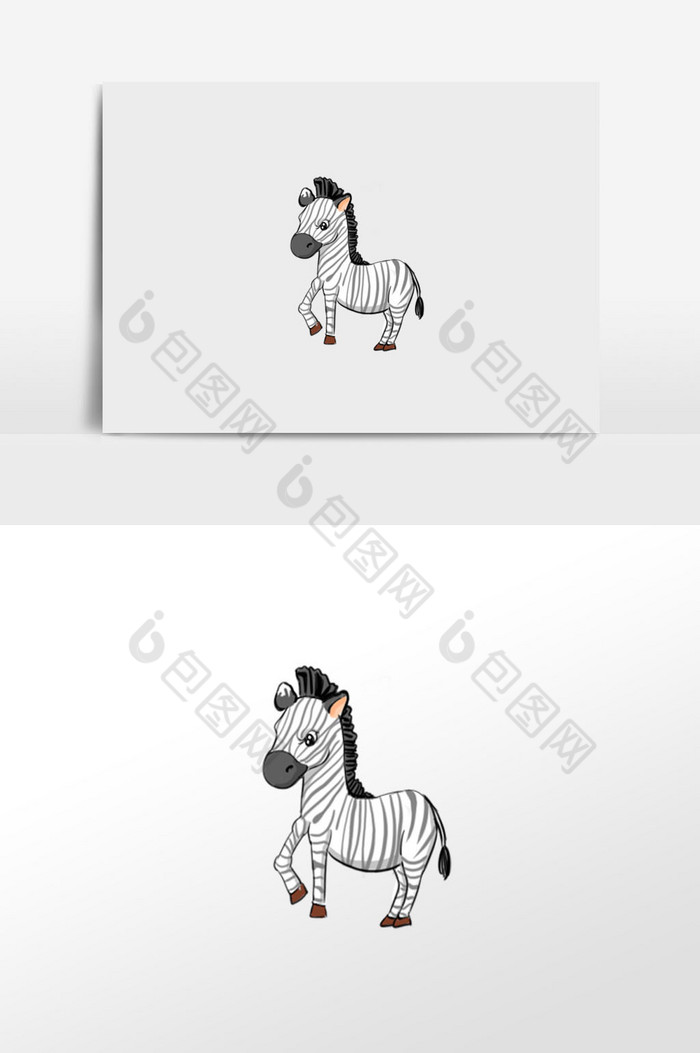 黑白斑马插画图片图片