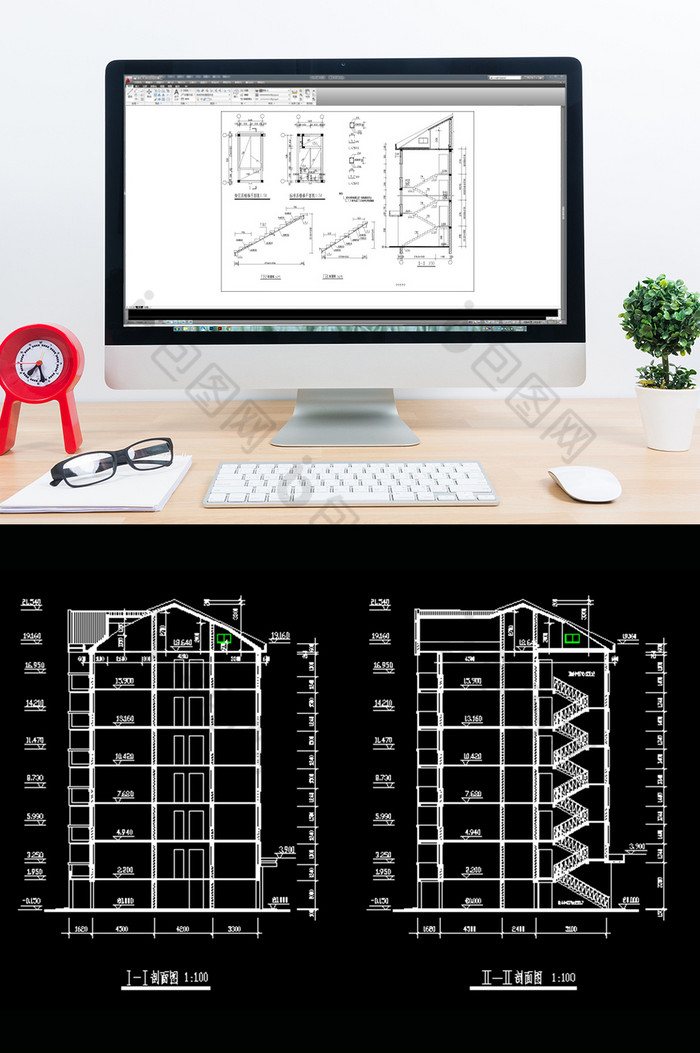 CAD宿舍楼建筑施工图图片图片