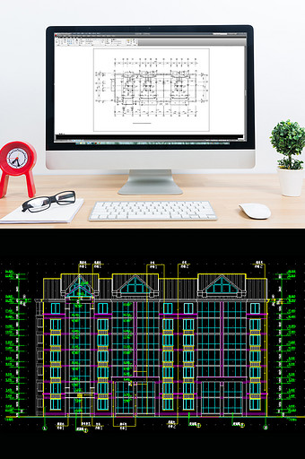 CAD某住宅七层建筑施工图图片
