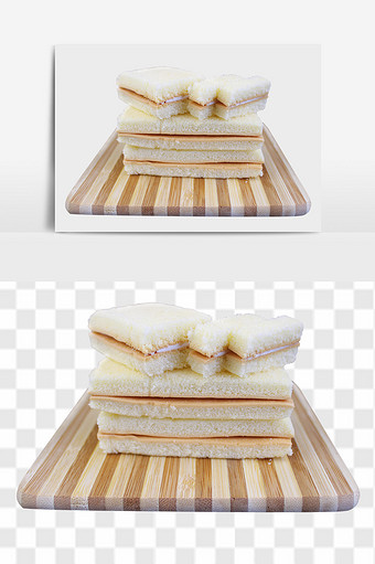 好吃的三文治蛋糕PSD元素图片