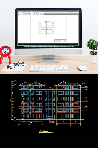 花园复式公寓楼建筑施工图CAD图片