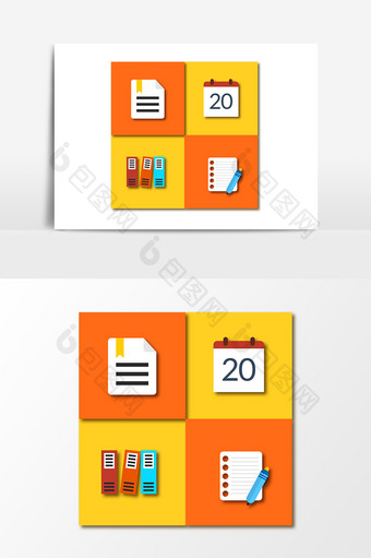 矢量商务图标办公图标元素图片