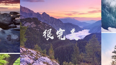 时尚动感快闪推拉动态图片切割开场pr模版