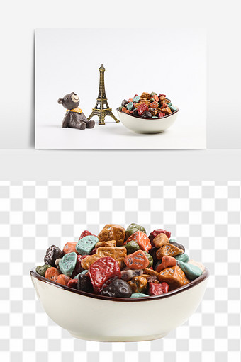 巧克力石头糖美味休闲零食淘宝素材图片