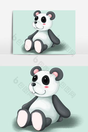 小熊猫免抠图设计元素图片