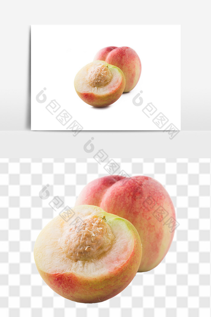 水果桃子水果桃子素材图片