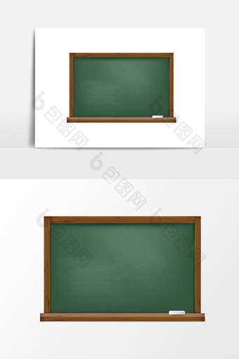 矢量手绘上课学习黑板元素图片