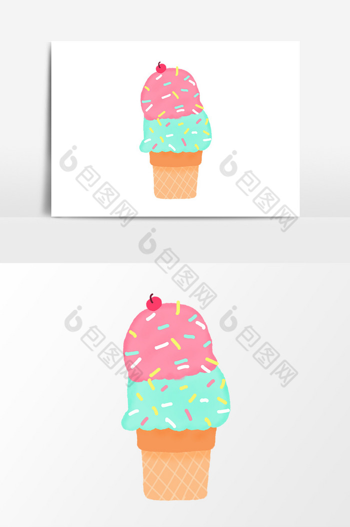 夏日冰淇淋甜筒图片图片