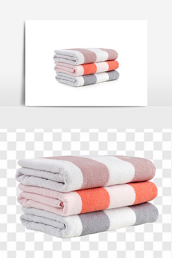 柔软超强吸水浴巾元素图片