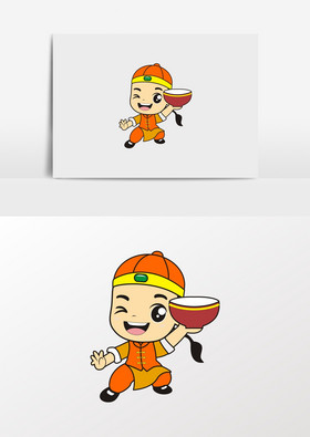 餐饮小掌柜古代小二形像图片
