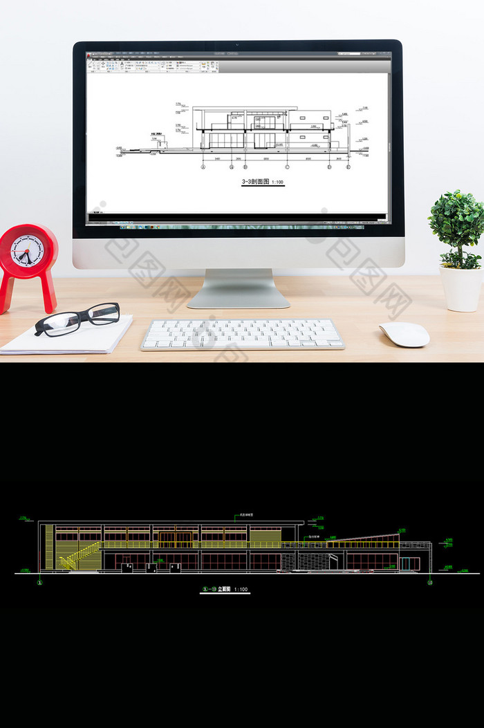 小超市CAD建筑设计施工图纸图片图片