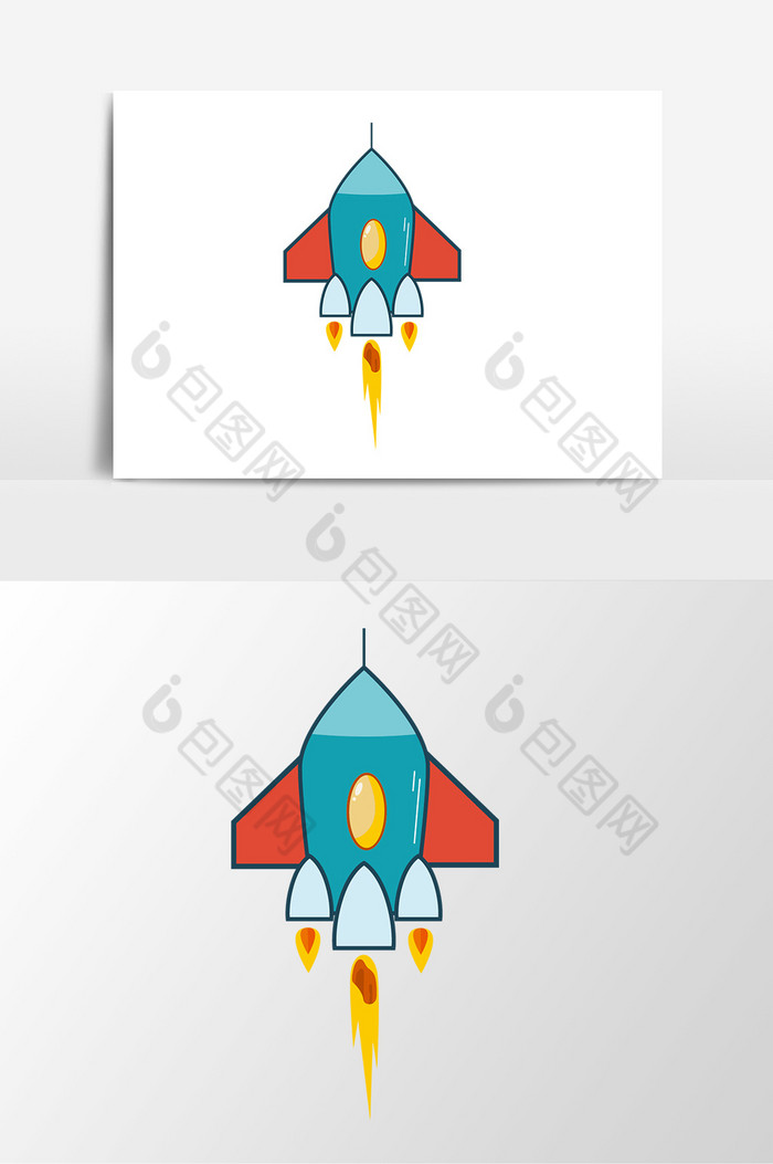 飞行卡通手绘火焰宇宙图片