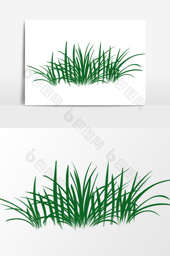 植物绿色小草设计元素图片