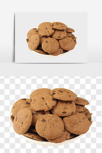 好吃的巧克力酥性饼干设计素材图片