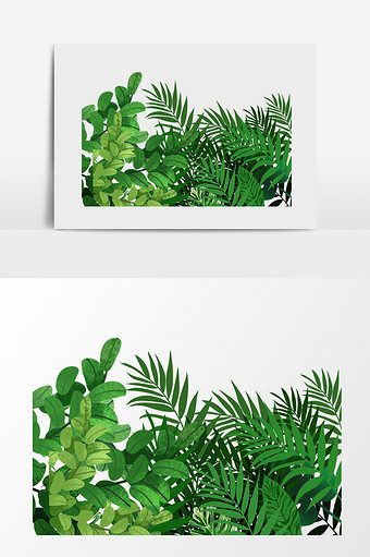 绿色装饰植物草丛图片