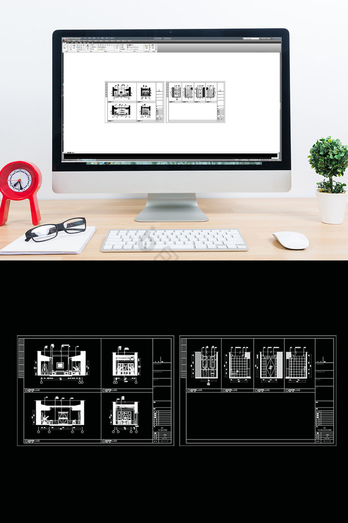 办公室空间设计方案CAD图纸