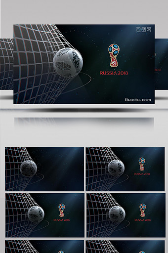 俄罗斯世界杯足球世界杯ae模板图片