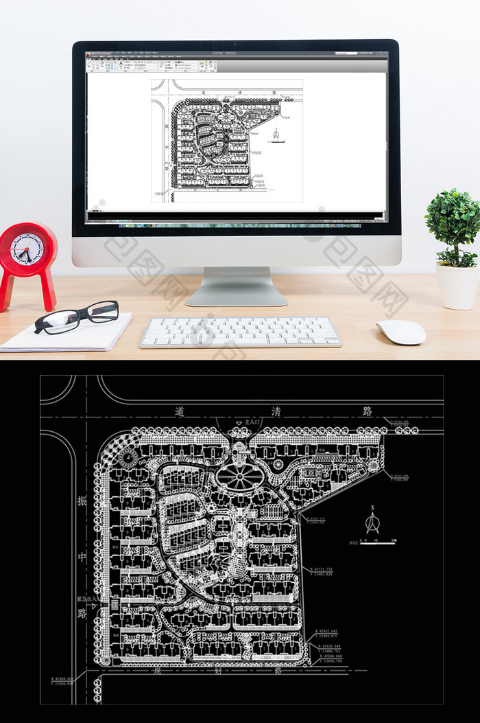 现代风小区楼盘CAD规划设计图图片图片