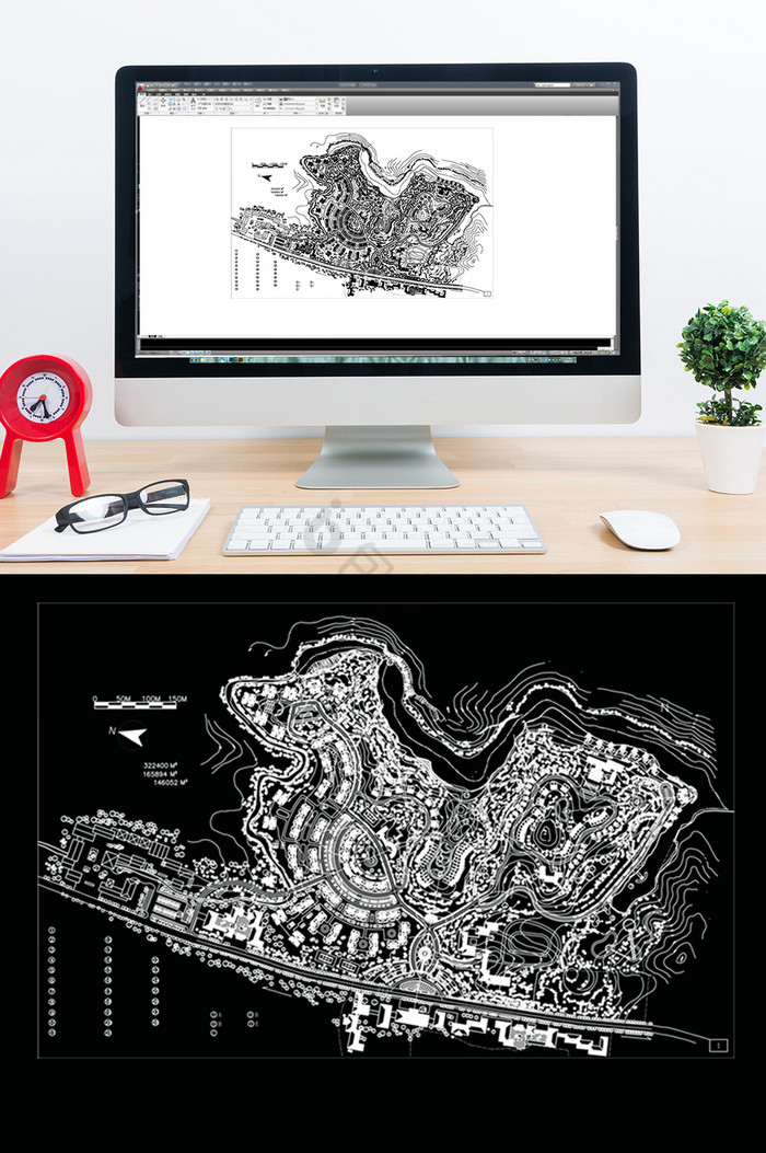 CAD小区楼盘建筑景观规划总设计方案图