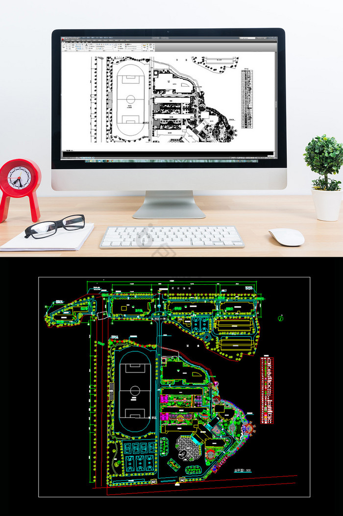 学校景观设计的设计方案图CAD