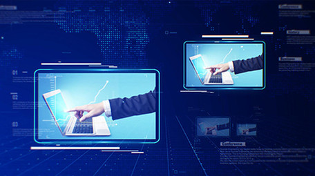 震撼科技照片展示ae模板