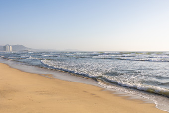 海景海滩浪花波浪沙滩