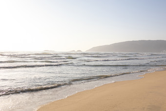 海景海滩浪花波浪沙滩