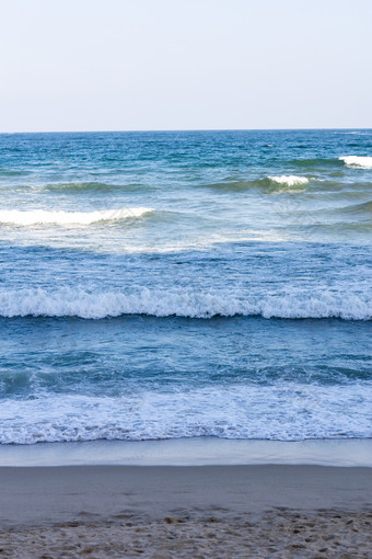 海景海滩浪花波浪沙滩