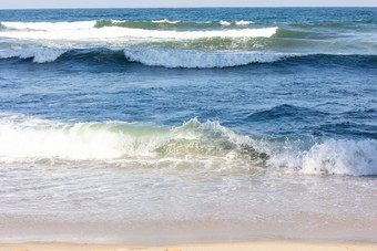 海景海滩浪花波浪沙滩