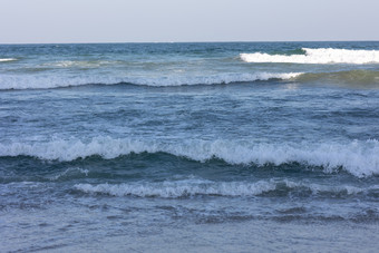 海景海滩浪花波浪沙滩