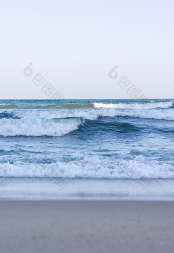 海景海滩浪花波浪沙滩