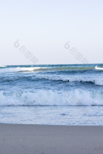 海景海滩浪花波浪沙滩