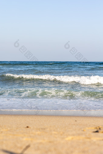 海景海滩浪花波浪沙滩