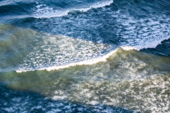 海景海滩浪花波浪沙滩