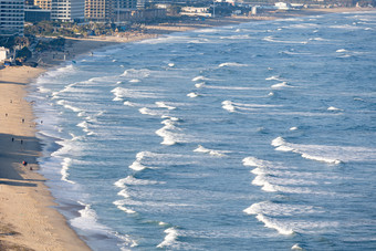 海景海滩浪花波浪沙滩