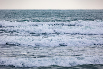 海景海滩浪花波浪沙滩